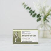 Vet zakelijk onroerend goed Visitekaartje (Staand voorkant)