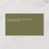 Vet zakelijk onroerend goed Visitekaartje (Achterkant)