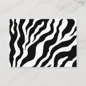 Vet Zebra Afspraak Visitekaartjes Afsprakenkaartje (Voorkant)