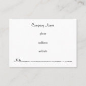 Vet Zebra Afspraak Visitekaartjes Afsprakenkaartje (Achterkant)