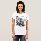 Vet Zebra Dames T-shirt (Voorkant volledig)