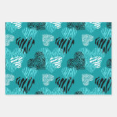 Vet Zebra- en luipspatroon Inpakpapier Vel (Voorkant 3)