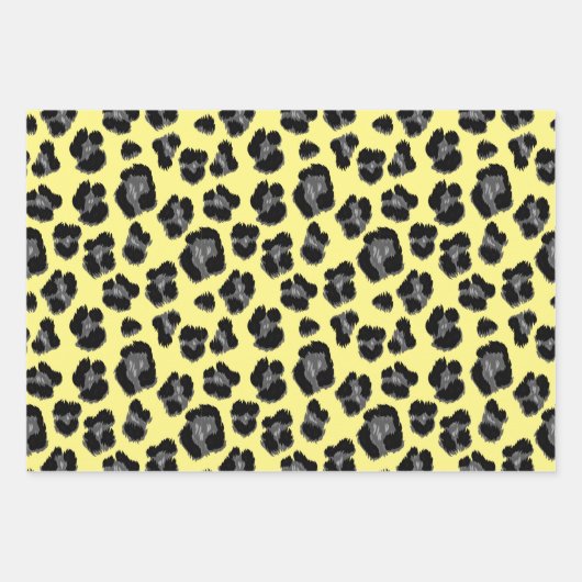 Vet Zebra- en luipspatroon Inpakpapier Vel (Voorkant 2)