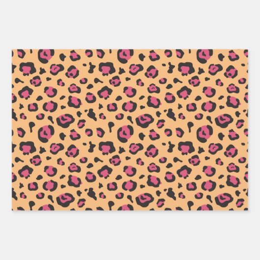 Vet Zebra- en luipspatroon Inpakpapier Vel (Voorkant)