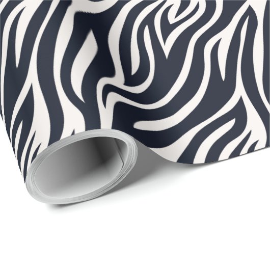Vet Zebra Huidpatroon Zwart & Wit ID1151 Cadeaupapier (Rol Hoek)