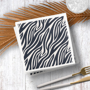 Vet Zebra Huidpatroon Zwart & Wit ID1151 Servet