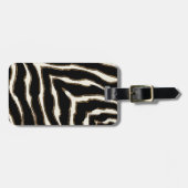 vet zebraprintpatroon bagagelabel (Voorkant horizontaal)