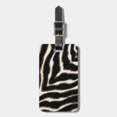  vet zebraprintpatroon bagagelabel (Voorkant verticaal)