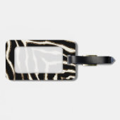 vet zebraprintpatroon bagagelabel (Achterkant horizontaal)