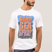 Vet Zee en slogan voor beukenzand T-shirt (Voorkant)