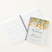 Vet Zomer Bloemen Bruiloft Planner Notitieboek (Binnen)