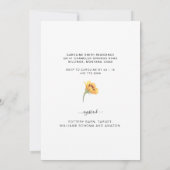 Vet Zonnebloem Roze Bloemen Elegant Vrijgezellenfe Kaart (Achterkant)