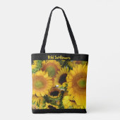 Vet zonnebloemen Markering Tote Bag (Achterkant)