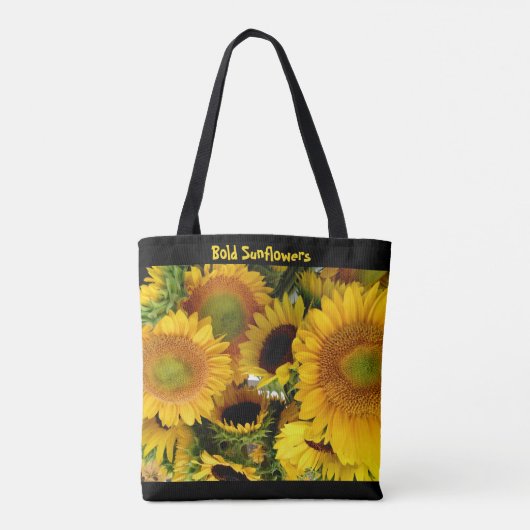Vet zonnebloemen Markering Tote Bag (Achterkant)
