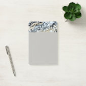 Vet Zwart Abstract Persoonlijk Post It Note 4x6 (Kantoor)