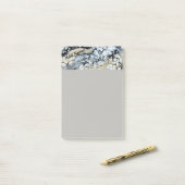 Vet Zwart Abstract Persoonlijk Post It Note 4x6 (Op bureau)