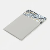 Vet Zwart Abstract Persoonlijk Post It Note 4x6 (Schuin)