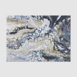 Vet zwart Abstract weefselpapier Tissuepapier