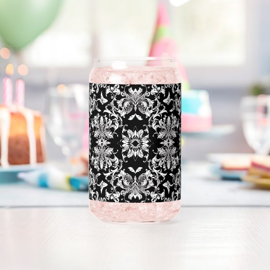 Vet Zwart Botanisch Ontwerp: Opvallende Natuur Blikvorm Glas (Insitu (Verjaardag))