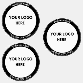 Vet Zwart Custom Logo Stickers