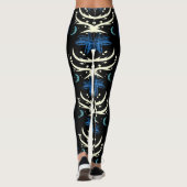 Vet zwart draak slash patroon leggings (Achterkant)
