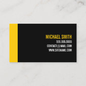 Vet zwart en aangepast kleurentrainer voor persoon visitekaartje (Achterkant)