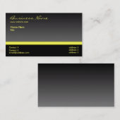 Vet zwart en geel visitekaartje (Voorkant / Achterkant)