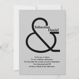 Vet zwart en grijs huwelijk kaart