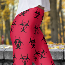 Vet zwart en rood Biohazard-patroon