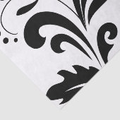 Vet zwart en wit element van Damask Tissuepapier (Detail)