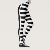 Vet zwart en wit gestreept leggings (Rechts)