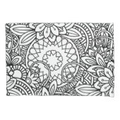 Vet zwart en wit grafisch ontwerp kussensloop (Voorkant)