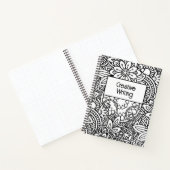 Vet zwart en wit grafisch ontwerp notitieboek (Binnen)