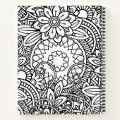 Vet zwart en wit grafisch ontwerp notitieboek (Achterkant)