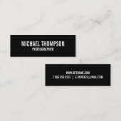 Vet zwart en wit mini visitekaartje (Voorkant / Achterkant)