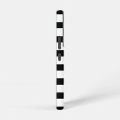 Vet zwart en wit Striped Patroon Samsung Galaxy Hoesje (Rechterkant)