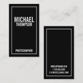 Vet zwart en wit visitekaartje (Voorkant / Achterkant)