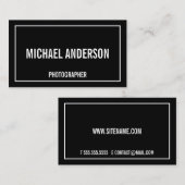 Vet zwart en wit visitekaartje (Voorkant / Achterkant)