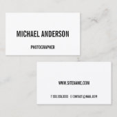 Vet zwart en wit visitekaartje (Voorkant / Achterkant)