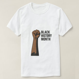 Vet Zwart Geschiedenis Maand T-shirt Design