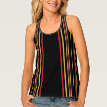 Vet zwart, goud en rode streep