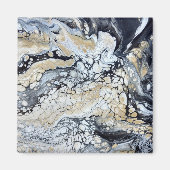 Vet Zwart Goud & Wit Magneet (Voorkant)