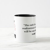 Vet Zwart Inspirerend Quote Mok (Midden)