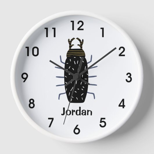 Vet zwart kever bug antennae jongens kamer cool (Voorkant)