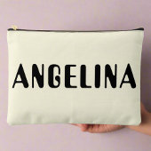 Vet Zwart Naam Script Etui