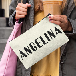 Vet Zwart Naam Script Etui