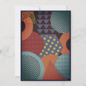 Vet Zwart Retro Pop 30e Verjaardagsuitnodiging Kaart (Achterkant)