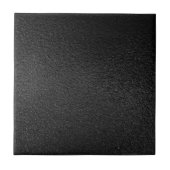 Vet Zwart Textured Stijlvol en Duurzaam Tegeltje (Voorkant)