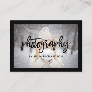 Vet zwart   Twee foto's voor fotografen Visitekaartje