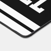 Vet Zwart Wit Atletische Strepen PICKLEBALL Tekst Bureaumat (Hoek)